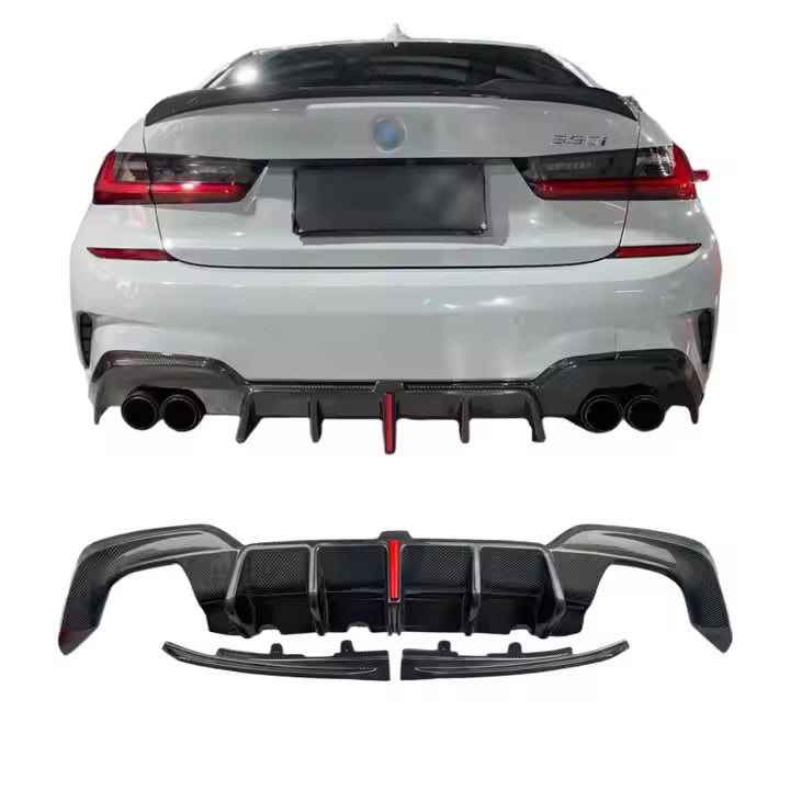 BMW 3 Series G20 G28 Pre Lci Carbon Fiber Rear Diffuser