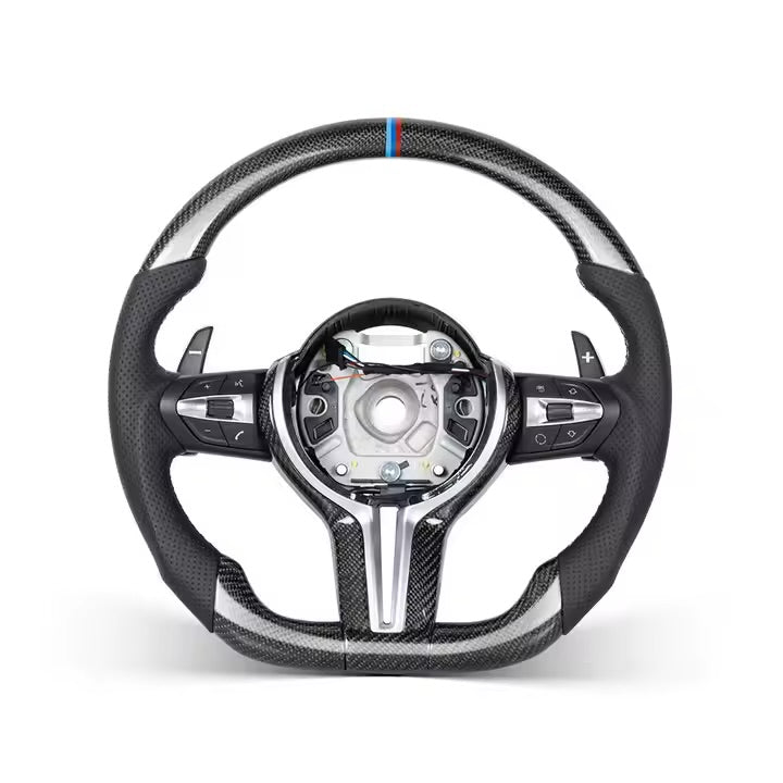 BMW M3 Series M5 Series F10 F30 F20 F22 F32 F12 F91 F48 F25 F26 F15 F16 Carbon Fibre Steering Wheel