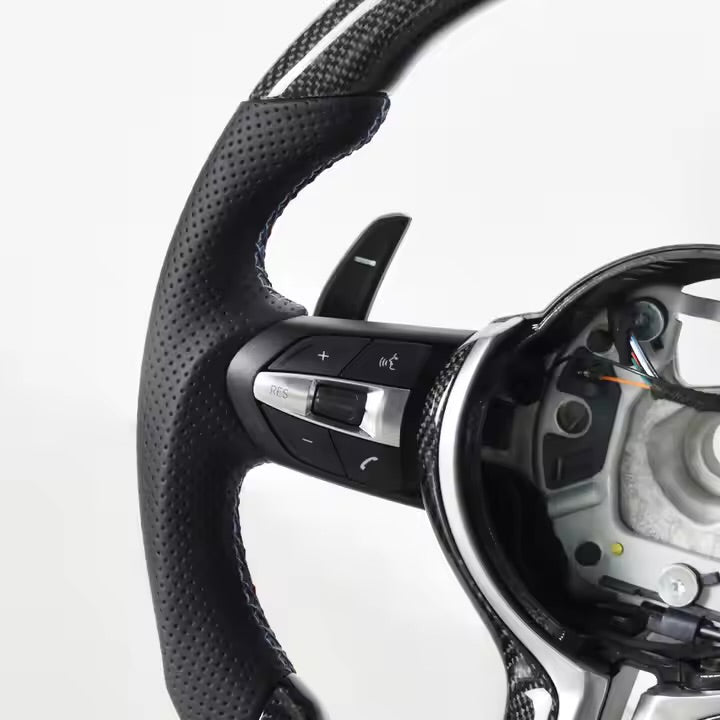 BMW M3 Series M5 Series F10 F30 F20 F22 F32 F12 F91 F48 F25 F26 F15 F16 Carbon Fibre Steering Wheel